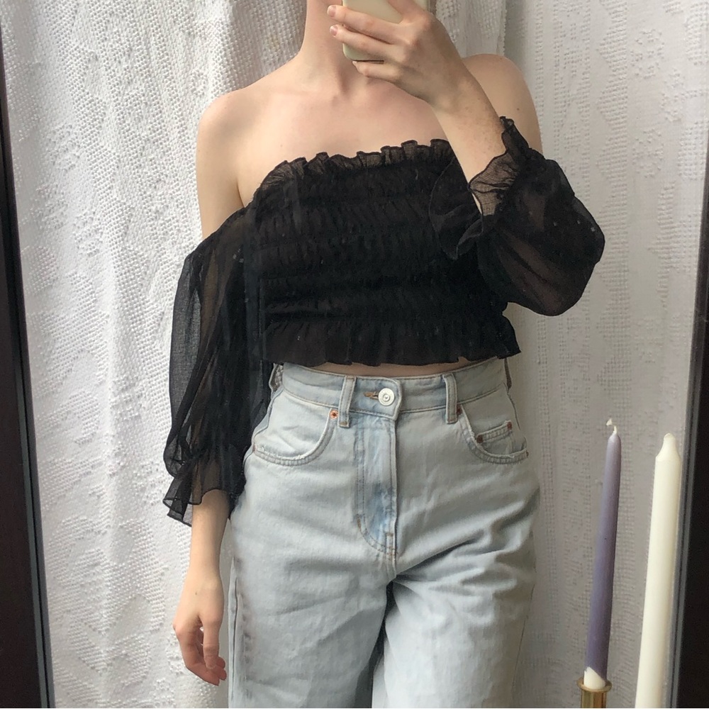 Urban outfitters milkmaid crop top